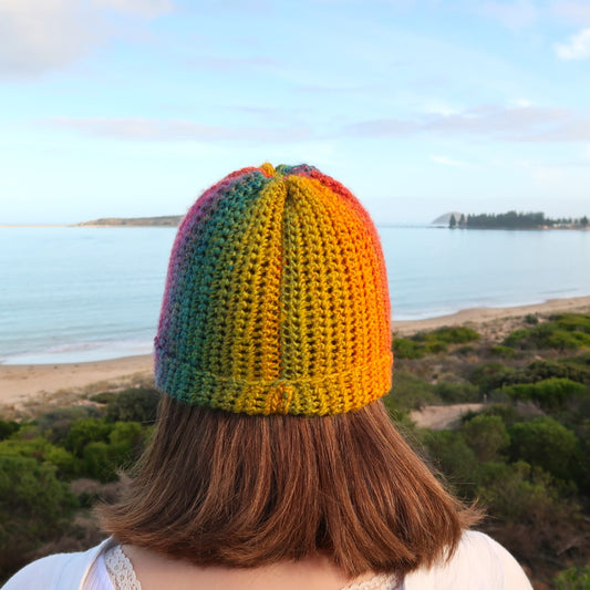 Thin Rainbow Beanie