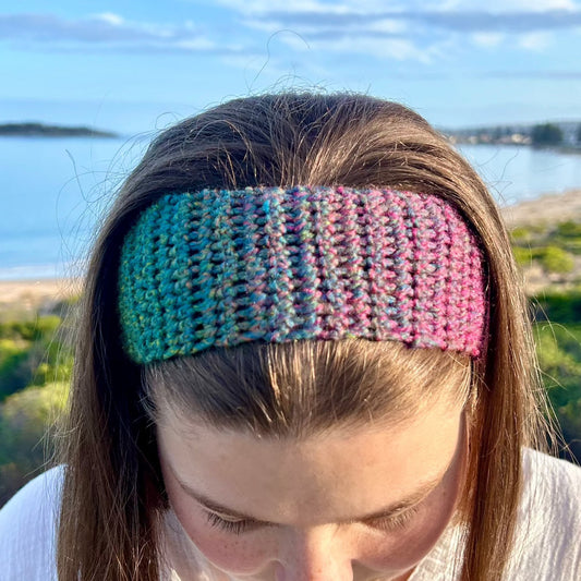 Rainbow Crochet Headband